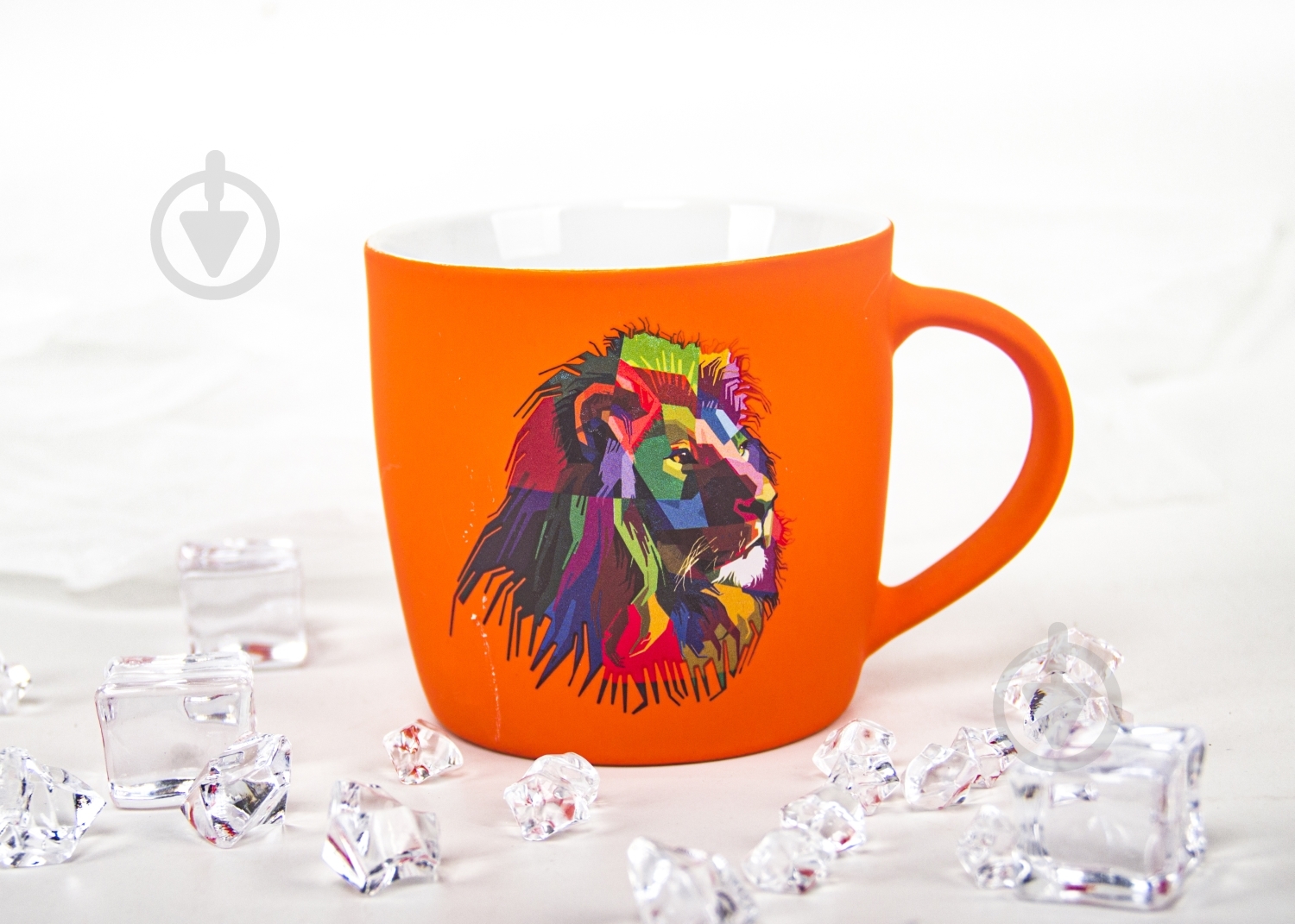 Чашка Bella Vita Neon Lion 350 мл оранжевая - фото 2