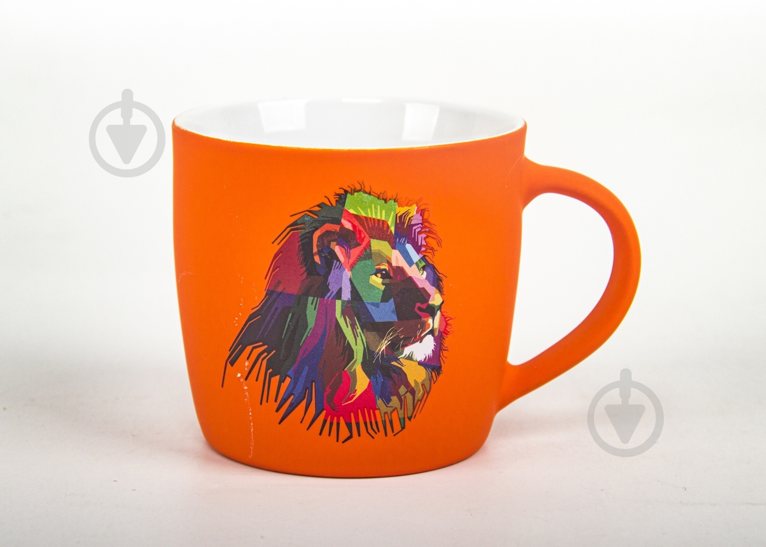 Чашка Bella Vita Neon Lion 350 мл оранжевая - фото 4