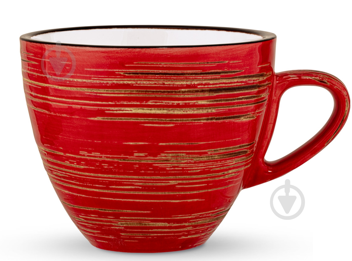 Чашка для чаю Wilmax Spiral Red 300 мл WL-669236/A - фото 1