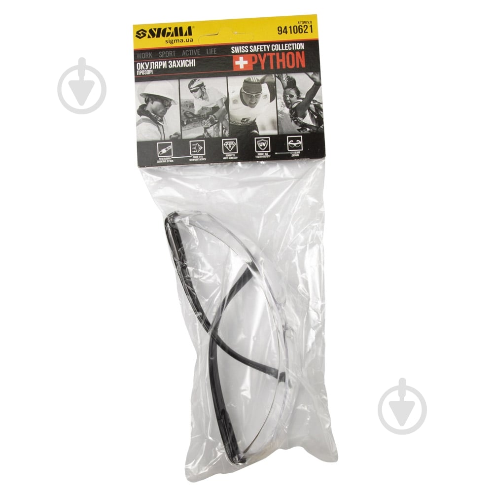 Очки защитные Sigma Python anti-scratch прозорі 9410621 - фото 7