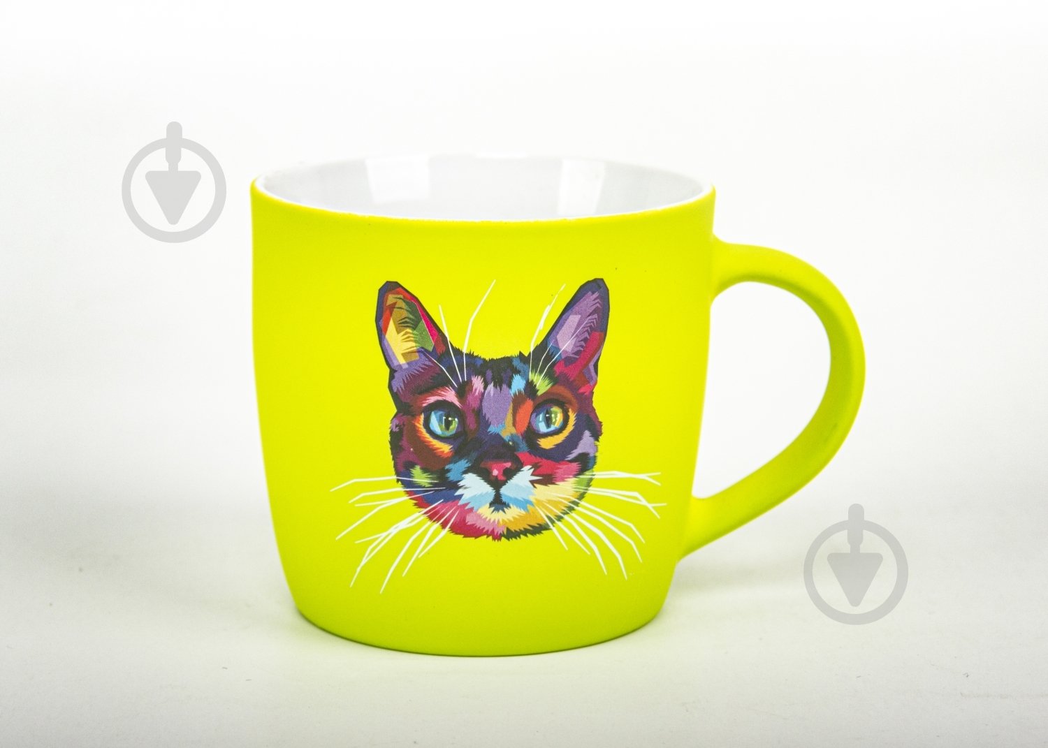 Чашка Bella Vita Neon Cat 350 мл зеленая - фото 4