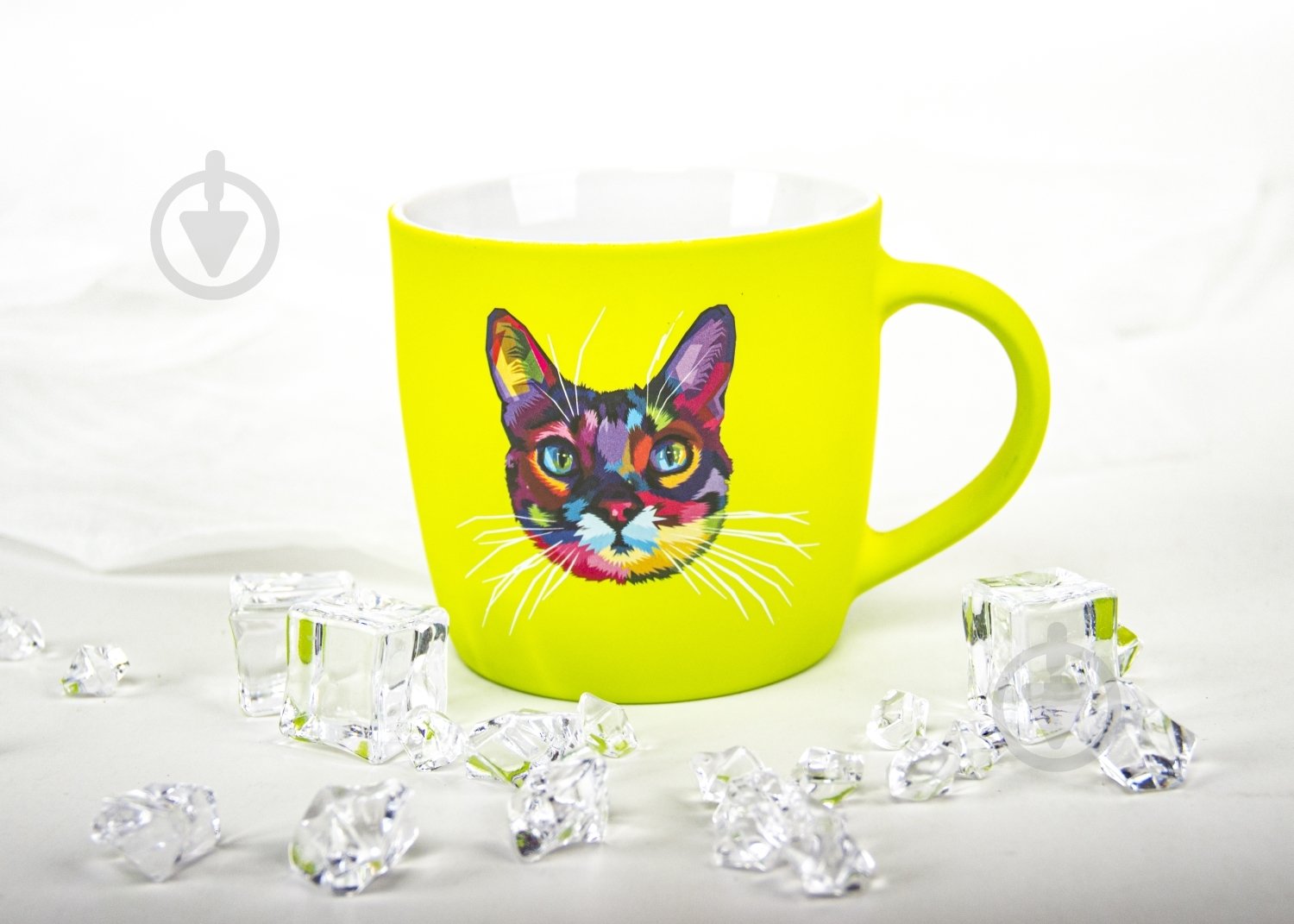 Чашка Bella Vita Neon Cat 350 мл зеленая - фото 2