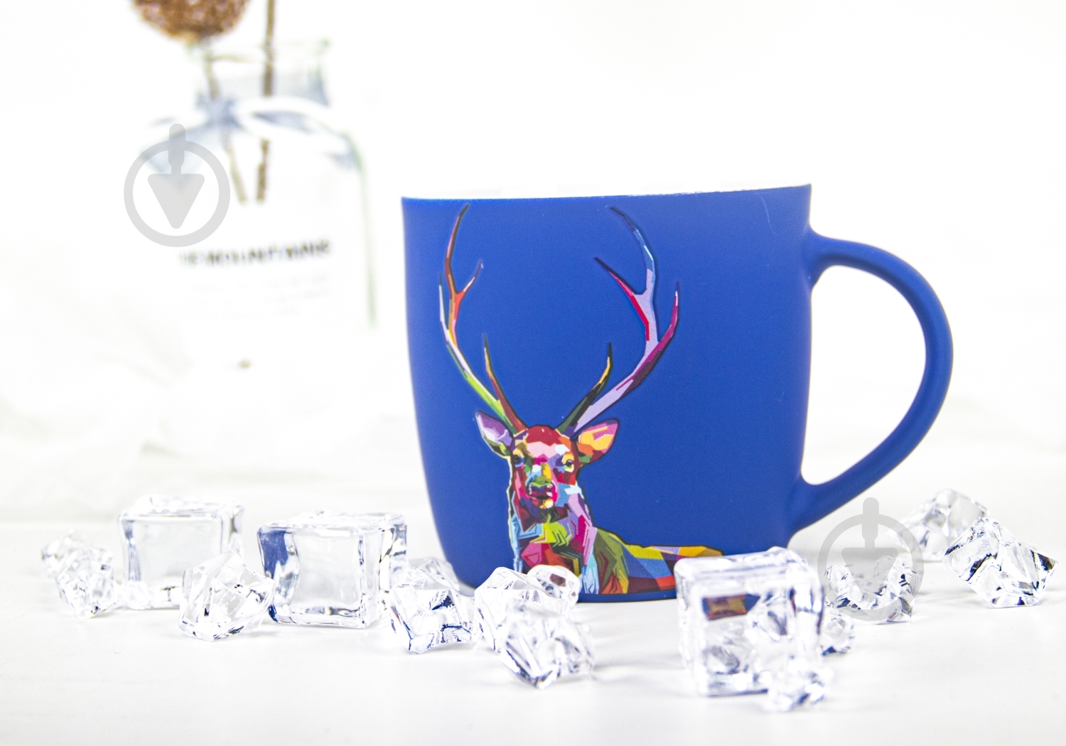 Чашка Bella Vita Neon Deer 350 мл темно-синяя - фото 4
