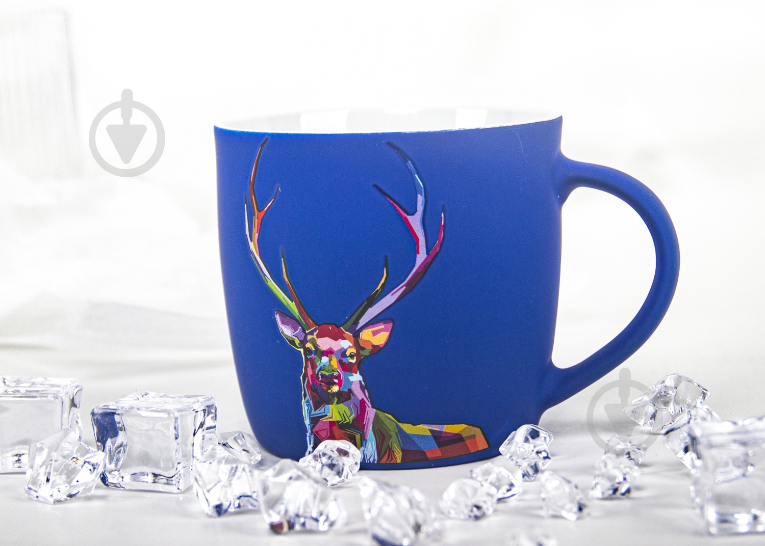 Чашка Bella Vita Neon Deer 350 мл темно-синяя - фото 2