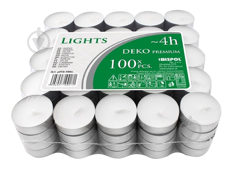 Свеча h4 100шт Bispol - фото 1