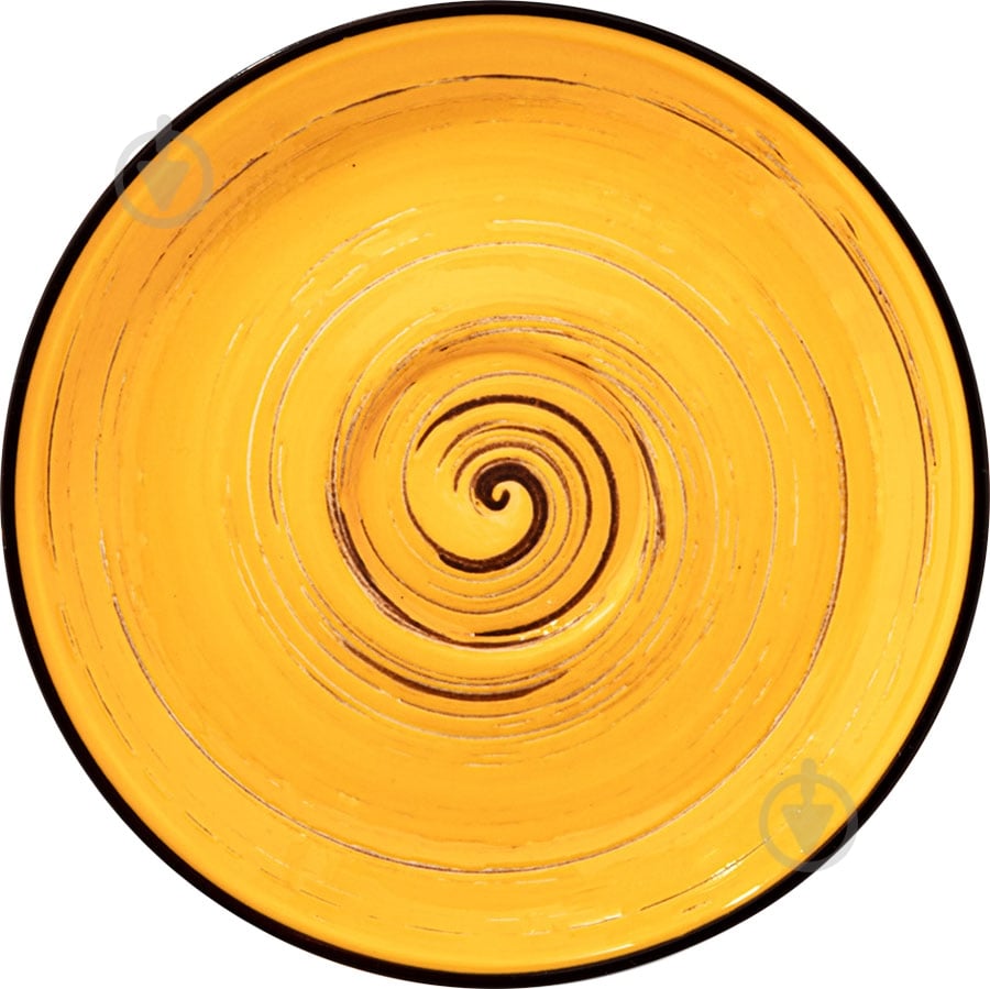 Блюдце Wilmax Spiral Yellow 12 см WL-669434/B - фото 1