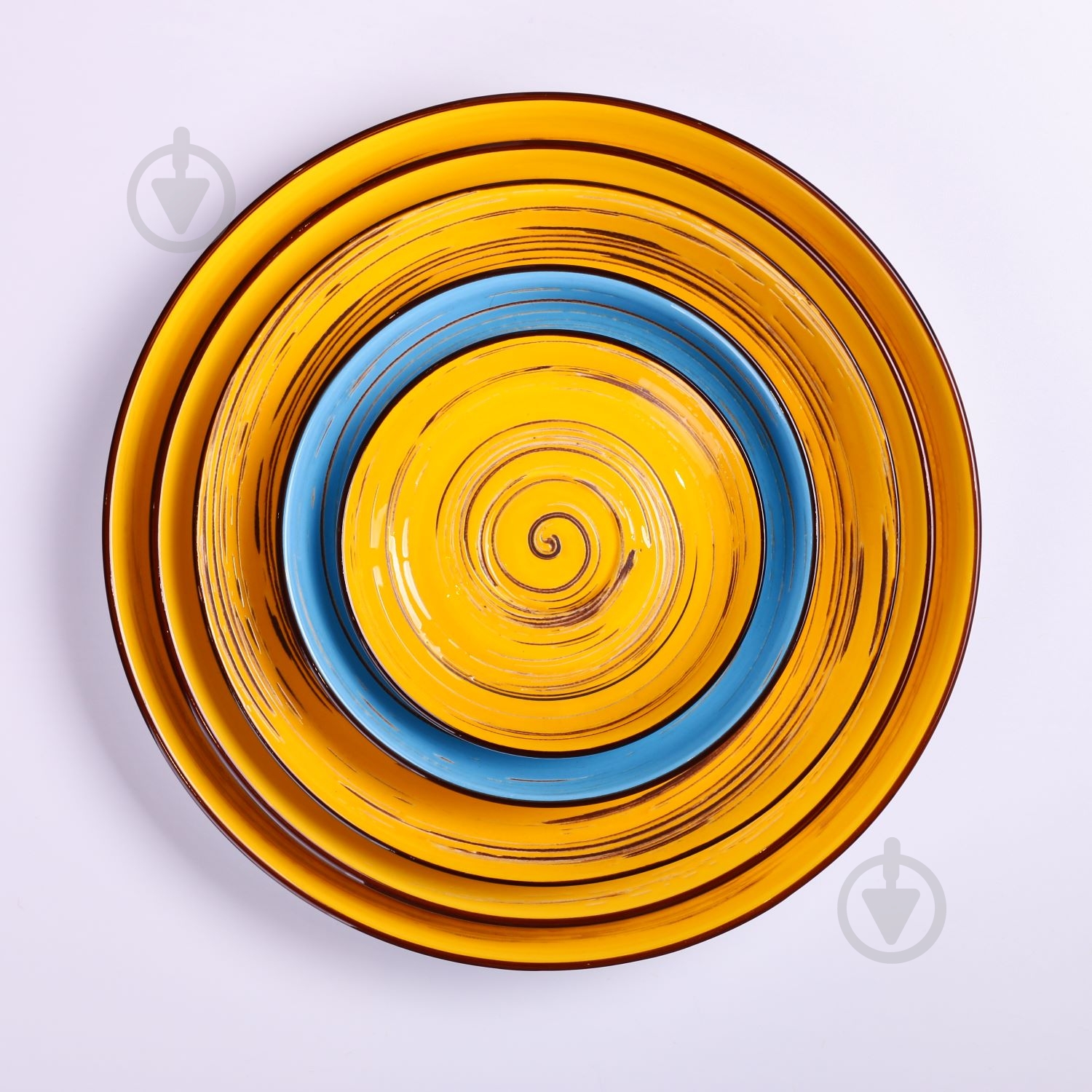 Блюдце Wilmax Spiral Yellow 12 см WL-669434/B - фото 3