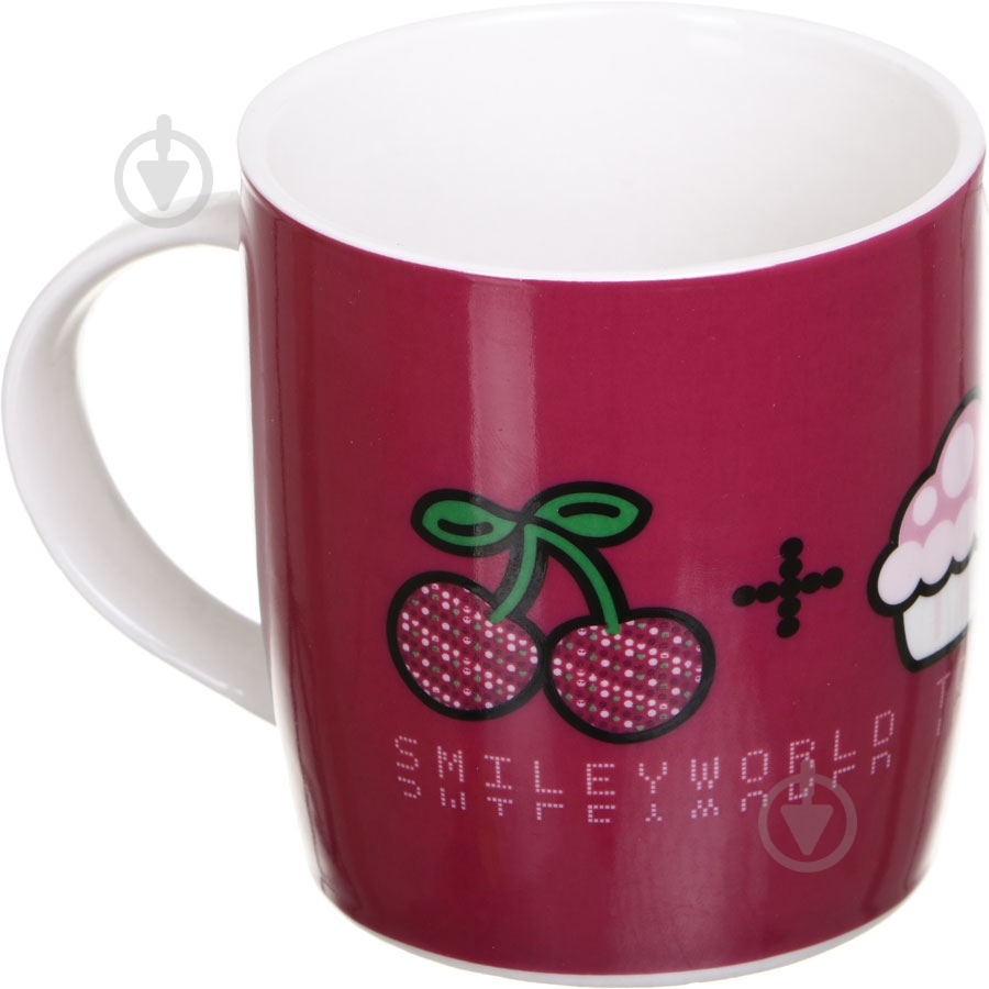 Чашка Smileyworld Cherry 350 мл вишневая - фото 2