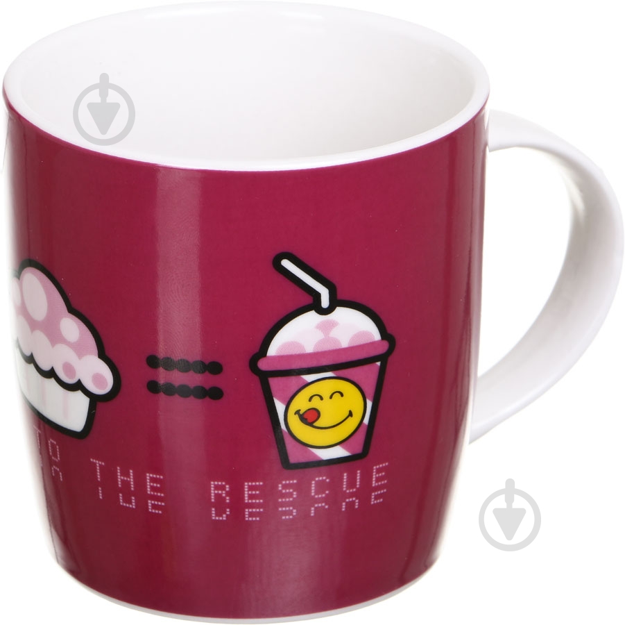 Чашка Smileyworld Cherry 350 мл вишневая - фото 1