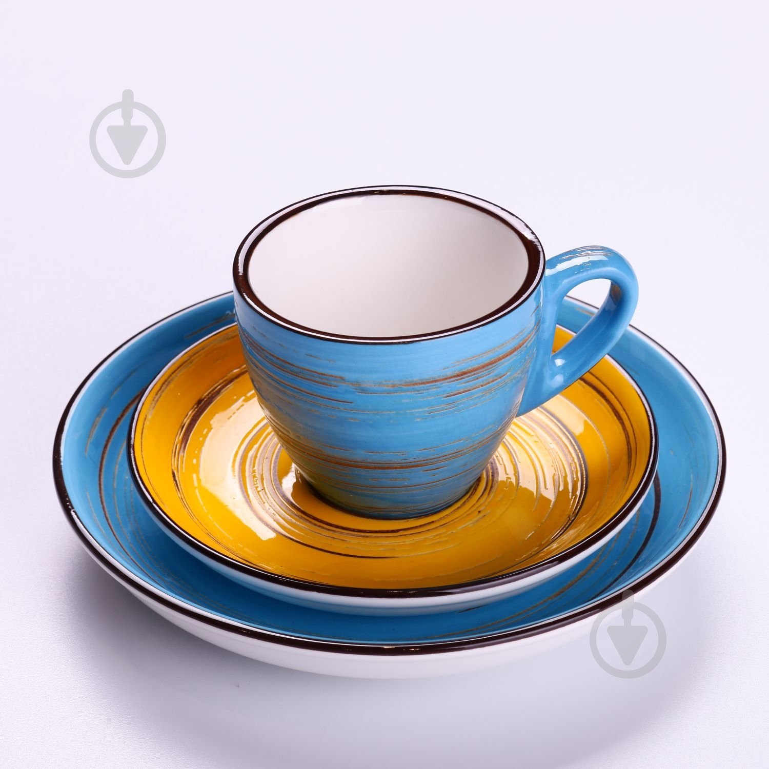 Блюдце Wilmax Spiral Yellow 15 см WL-669436/B - фото 4