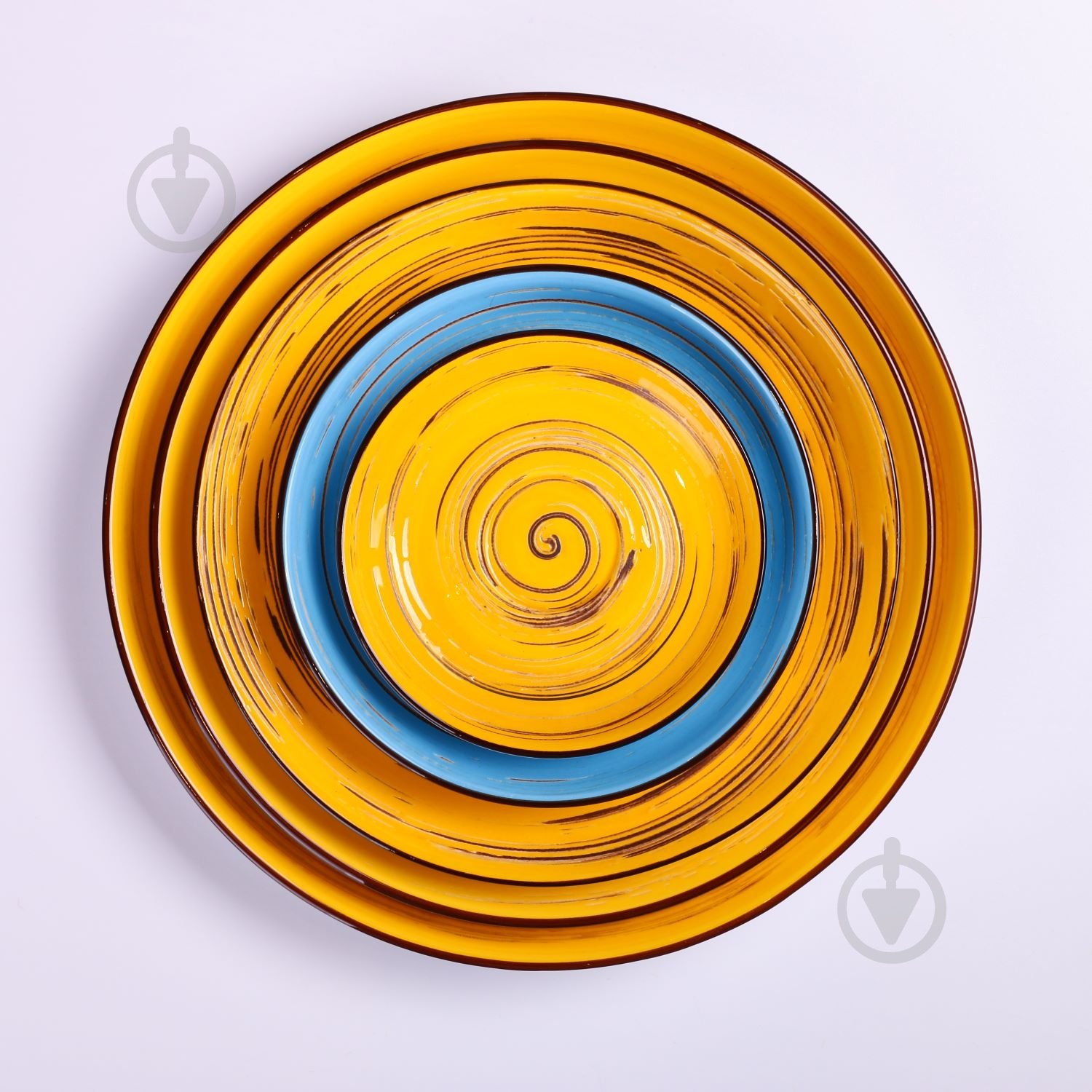 Блюдце Wilmax Spiral Yellow 15 см WL-669436/B - фото 3