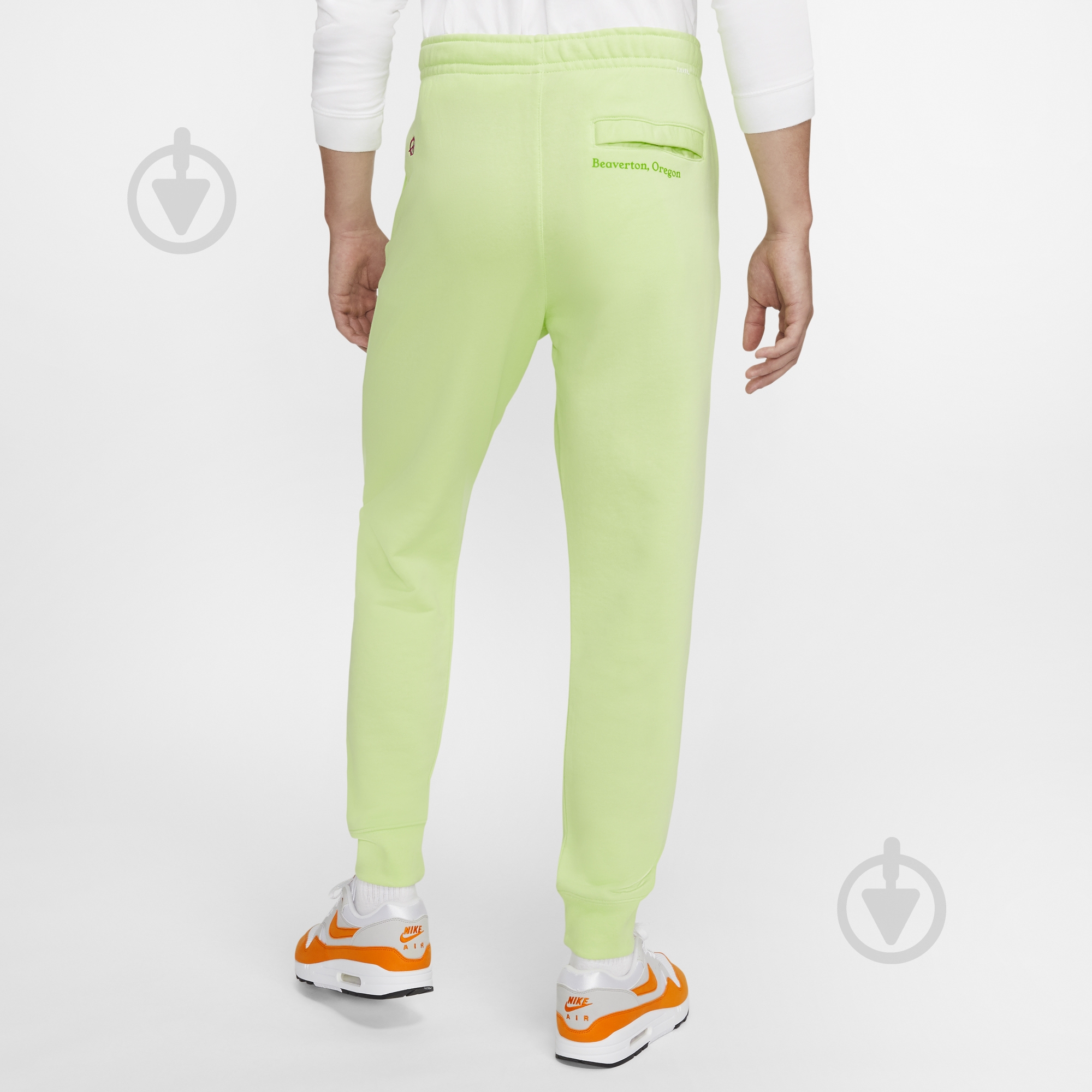 Брюки Nike M NSW CF FT PANT WTOUR DD0884-383 р. L салатовый - фото 8