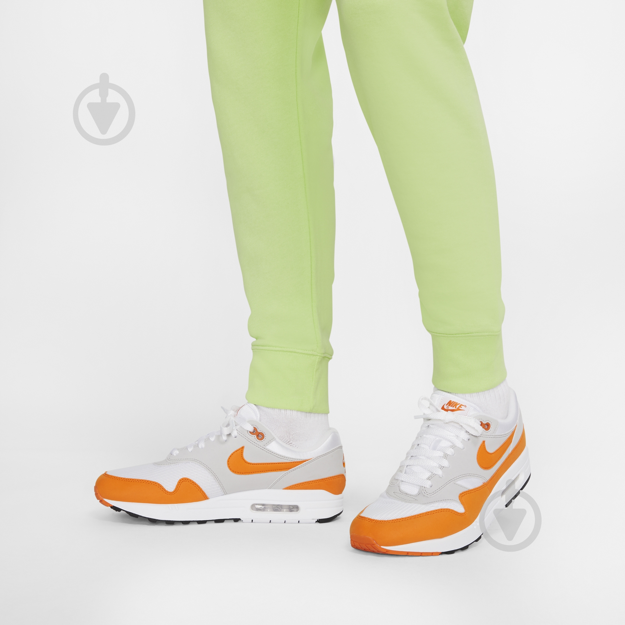 Брюки Nike M NSW CF FT PANT WTOUR DD0884-383 р. M салатовый - фото 5