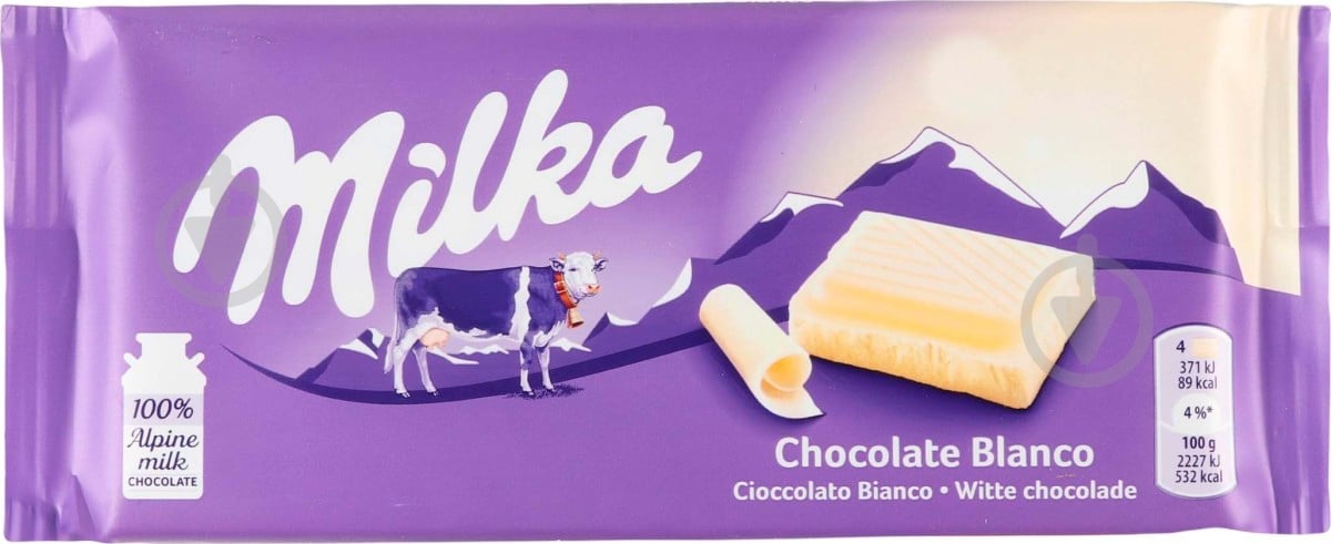 Шоколад Milka белый 100 г (7622210999634) - фото 1