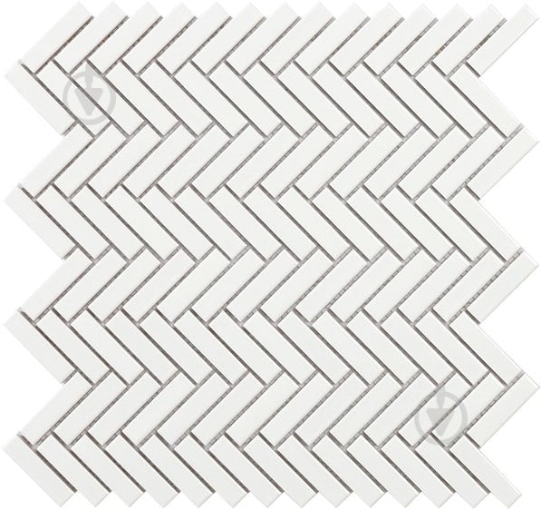 Мозаика Intermatex Tech Chevron White Gloss 28,3x27,7 - фото 1