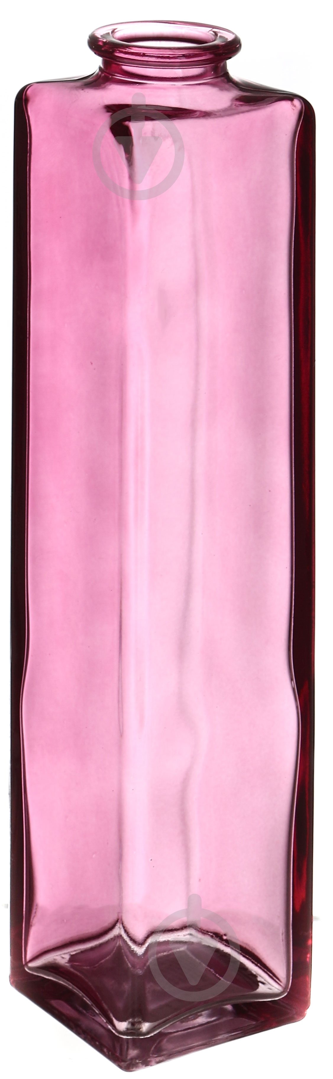 Ваза стеклянная Trend Glass 24,5 см розовый pink - фото 1