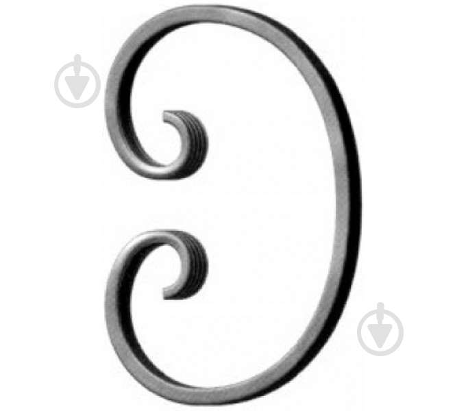 Завиток кованый Радуга-N «C» 95х70 мм 100/10 - фото 1 Завиток кованый Радуга-N «C» 95х70 мм 100/10 - фото 1