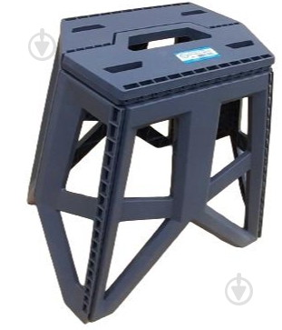 Табурет раскладной большой серый - фото 1