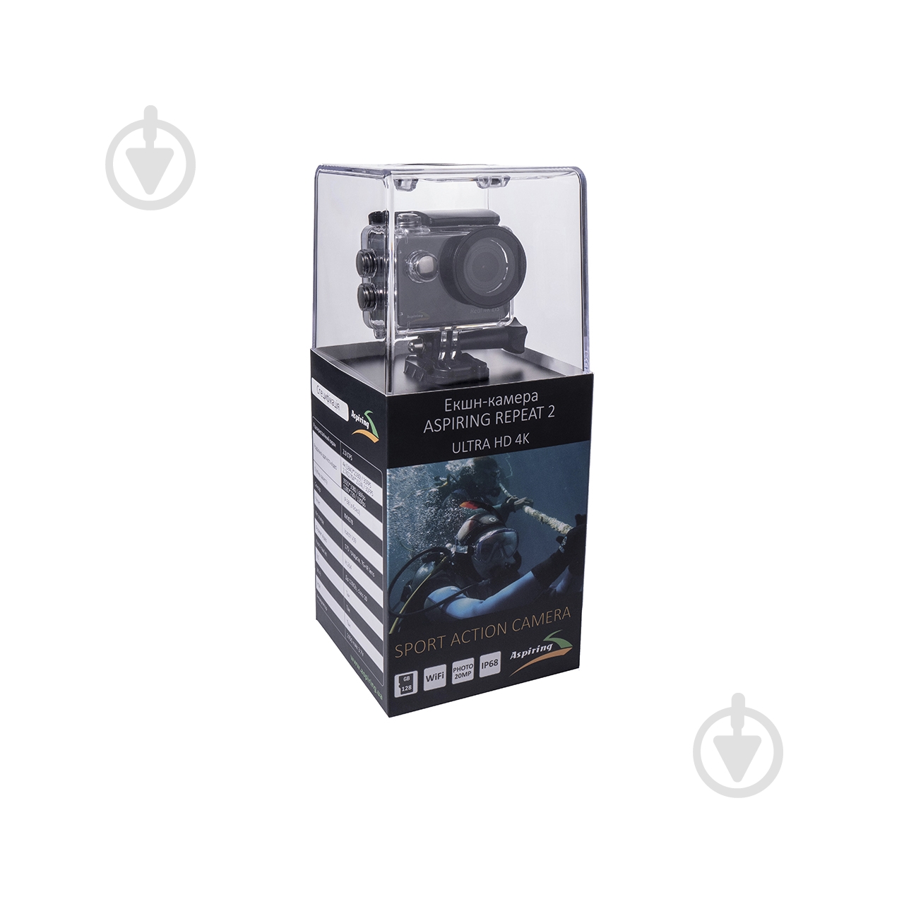 Экшн-камера Aspiring REPEAT 2 ULTRA HD 4K dark grey - фото 10 Экшн-камера Aspiring REPEAT 2 ULTRA HD 4K dark grey - фото 10