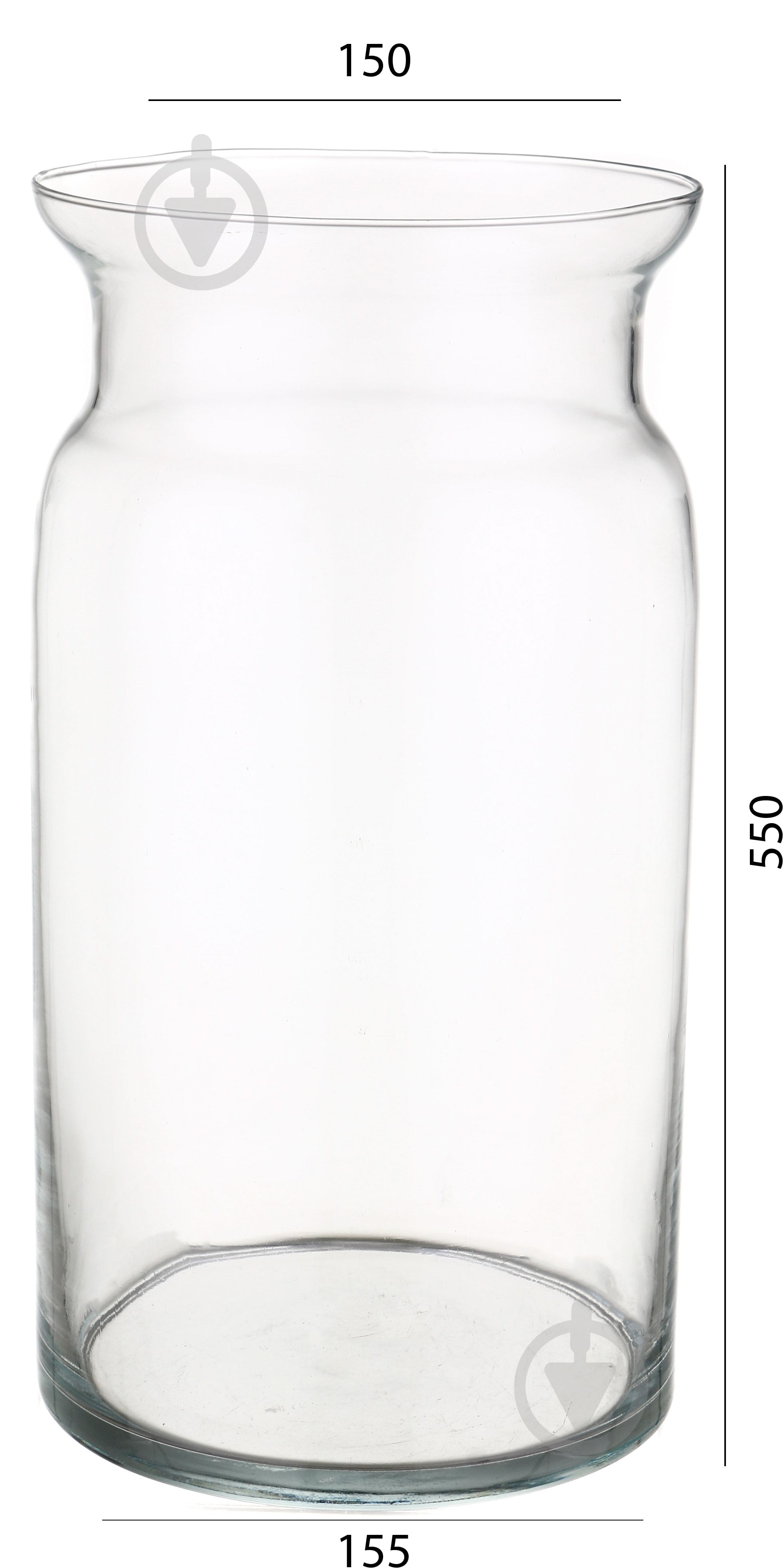 ᐉ Ваза скляна Trend Glass 29 см прозора 35840 • Краща ціна в