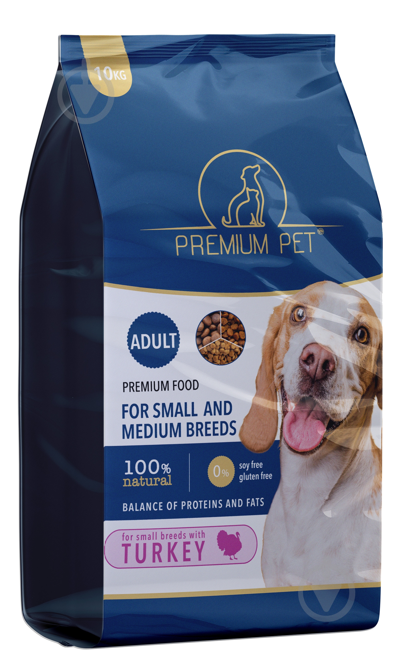 Корм сухой Premium Pet с индейкой 10 кг - фото 1