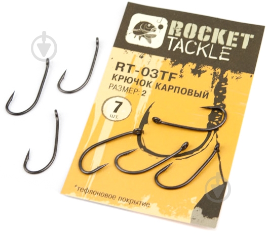 Крючки Rocket Baits RT-03TF №2 7 шт. - фото 1 Крючки Rocket Baits RT-03TF №2 7 шт. - фото 1