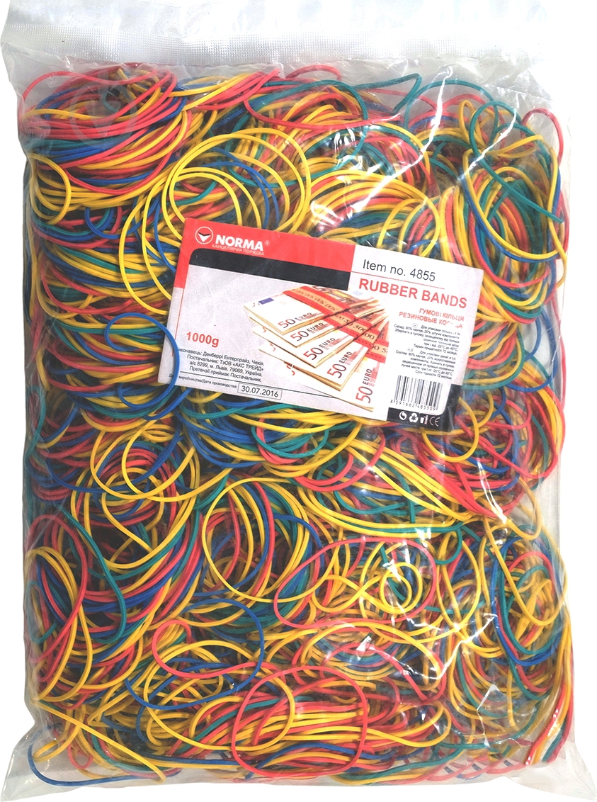 Резинки для денег NORMA 1 кг d=55 мм 4855 - фото 1