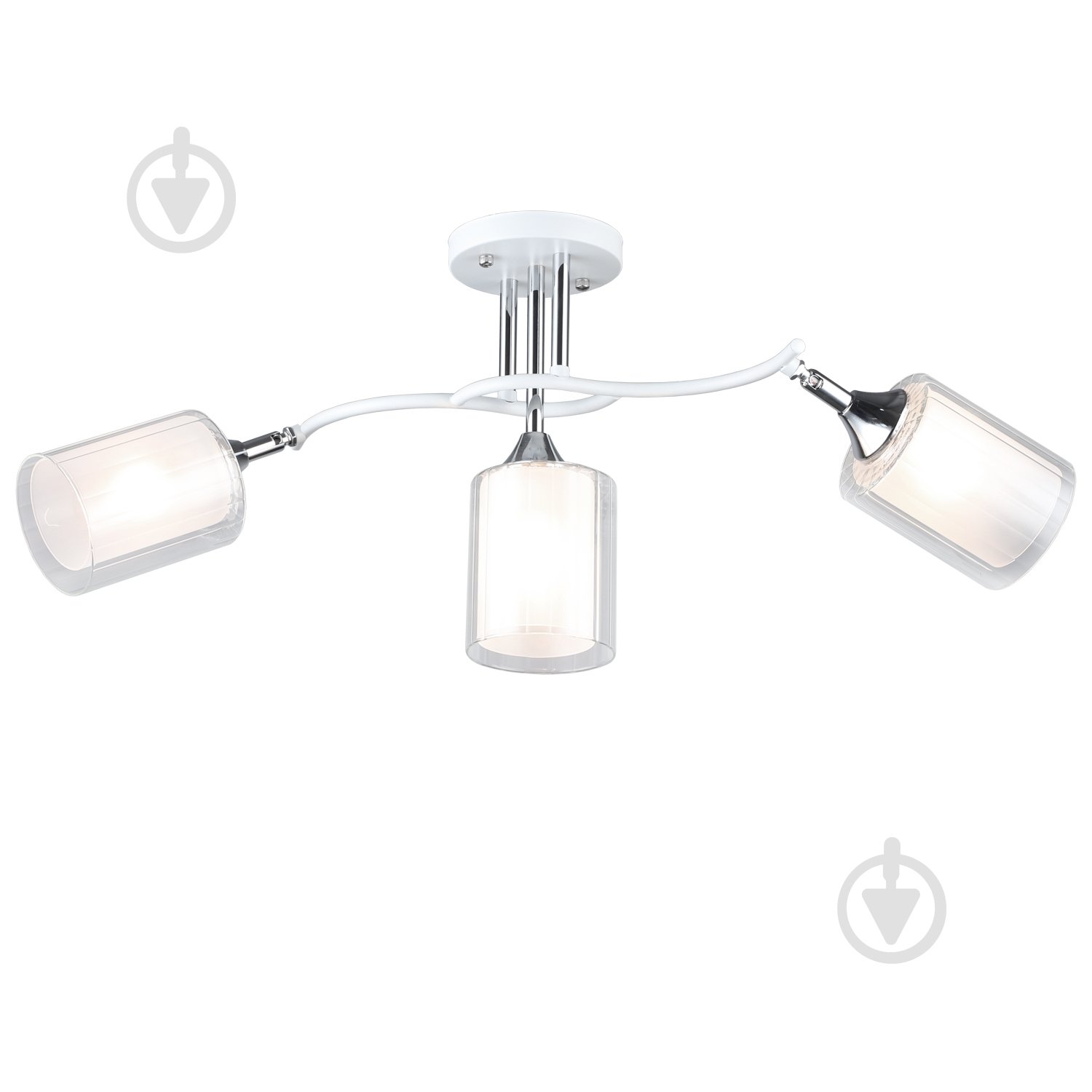 Люстра стельова Victoria Lighting 3x60 Вт E27 білий Despise/PL3 white - фото 1