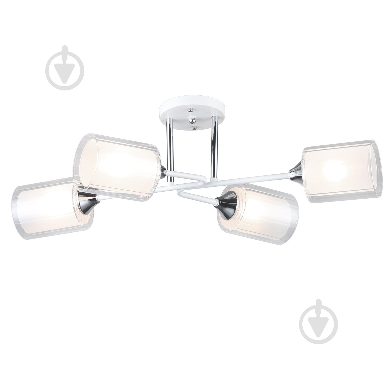Люстра стельова Victoria Lighting 4x60 Вт E27 білий Despise/PL4 white - фото 1