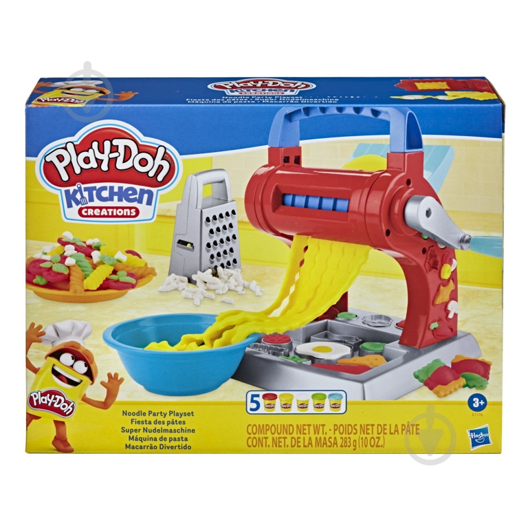 Набор для творчества Play-Doh Вечеринка с лапшой E7776 - фото 1