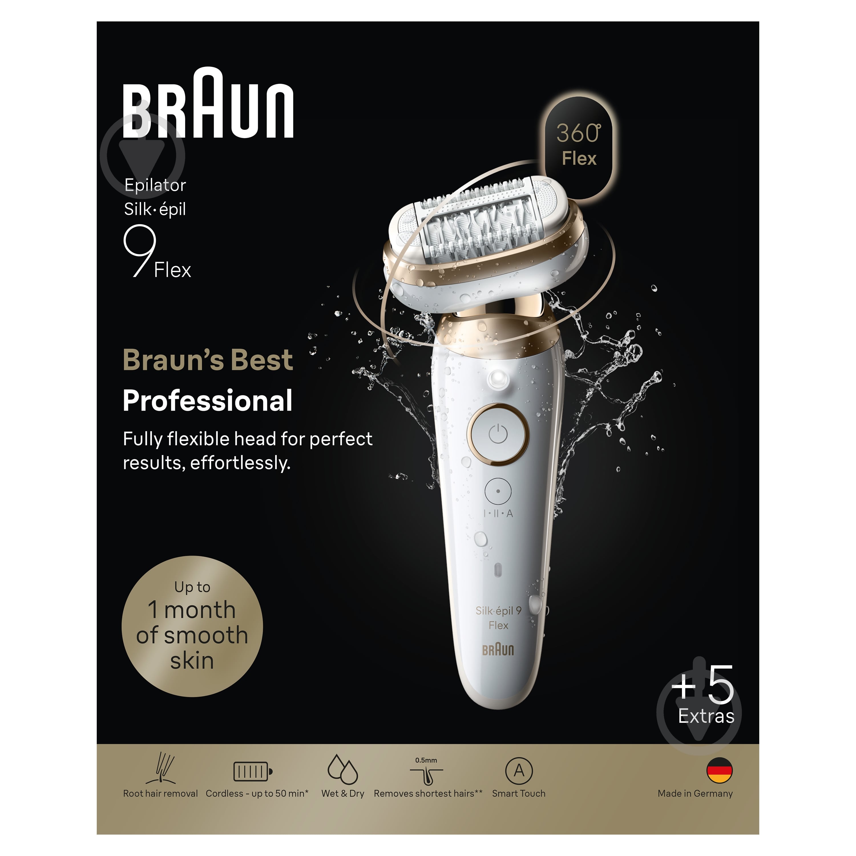 Епілятор Braun Silk-epil 9 SES 9-071 золотий + косметичка — фото 8