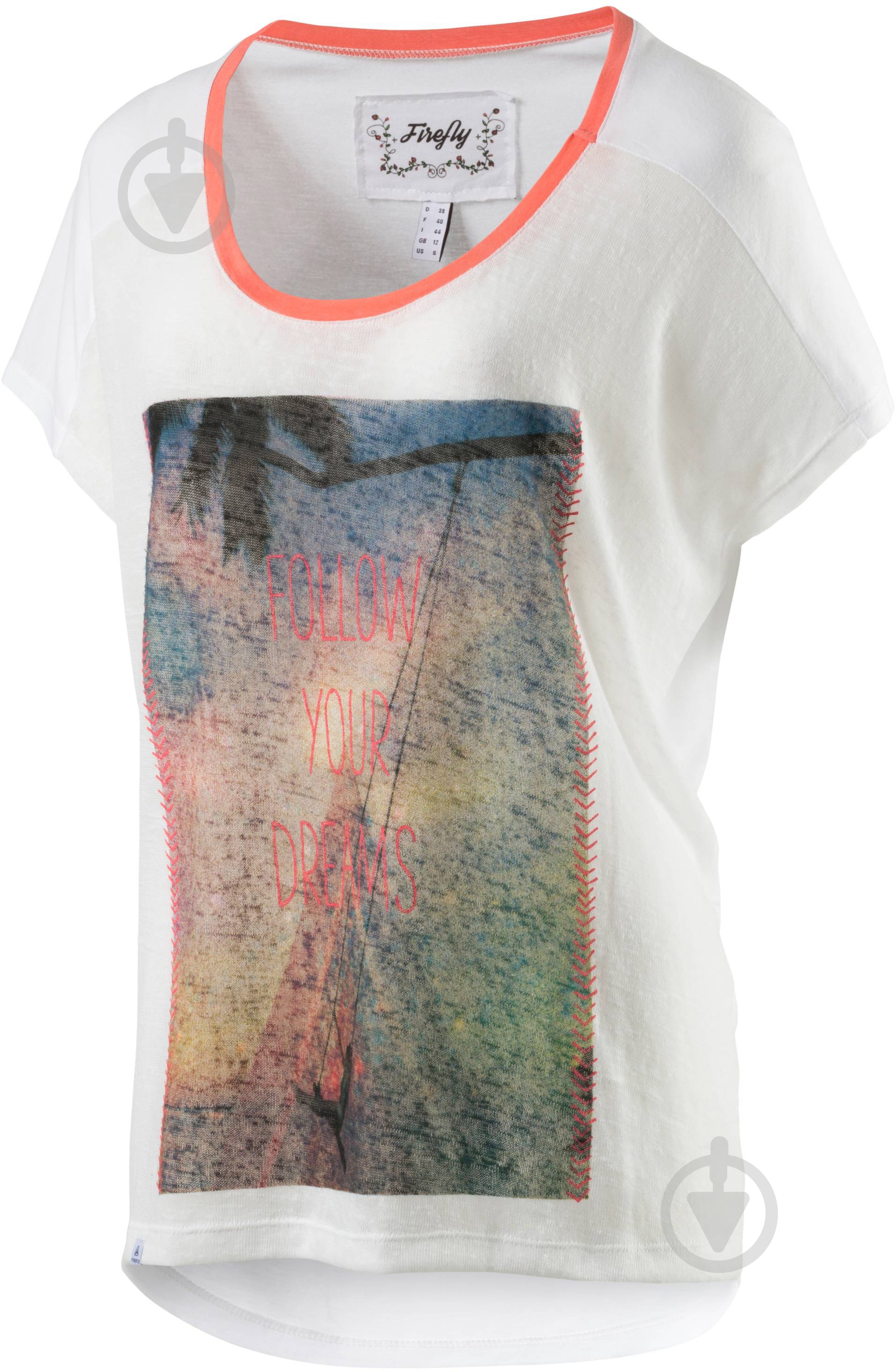 Футболка Firefly Berenice 258248-001 р.2XS белый - фото 1