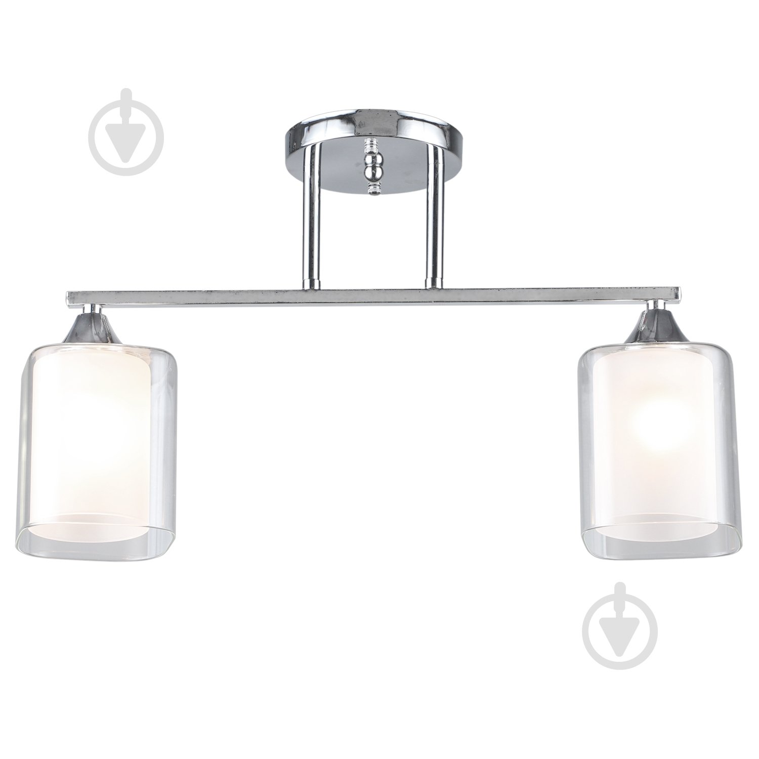 Люстра потолочная Victoria Lighting 2x60 Вт E27 хром Elision/PL2 chrome - фото 1