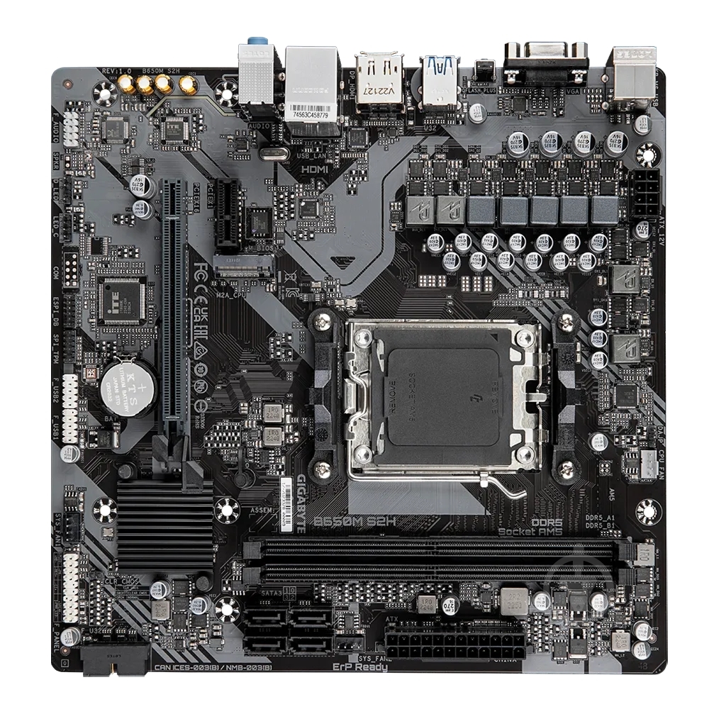 Материнська плата Gigabyte B650M S2H (Socket AM5, AMD B650, micro ATX) - фото 2