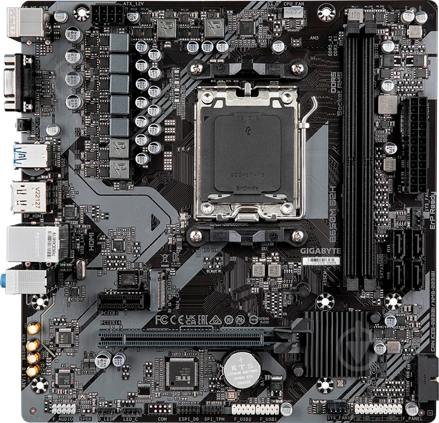 Материнська плата Gigabyte B650M S2H (Socket AM5, AMD B650, micro ATX) - фото 1