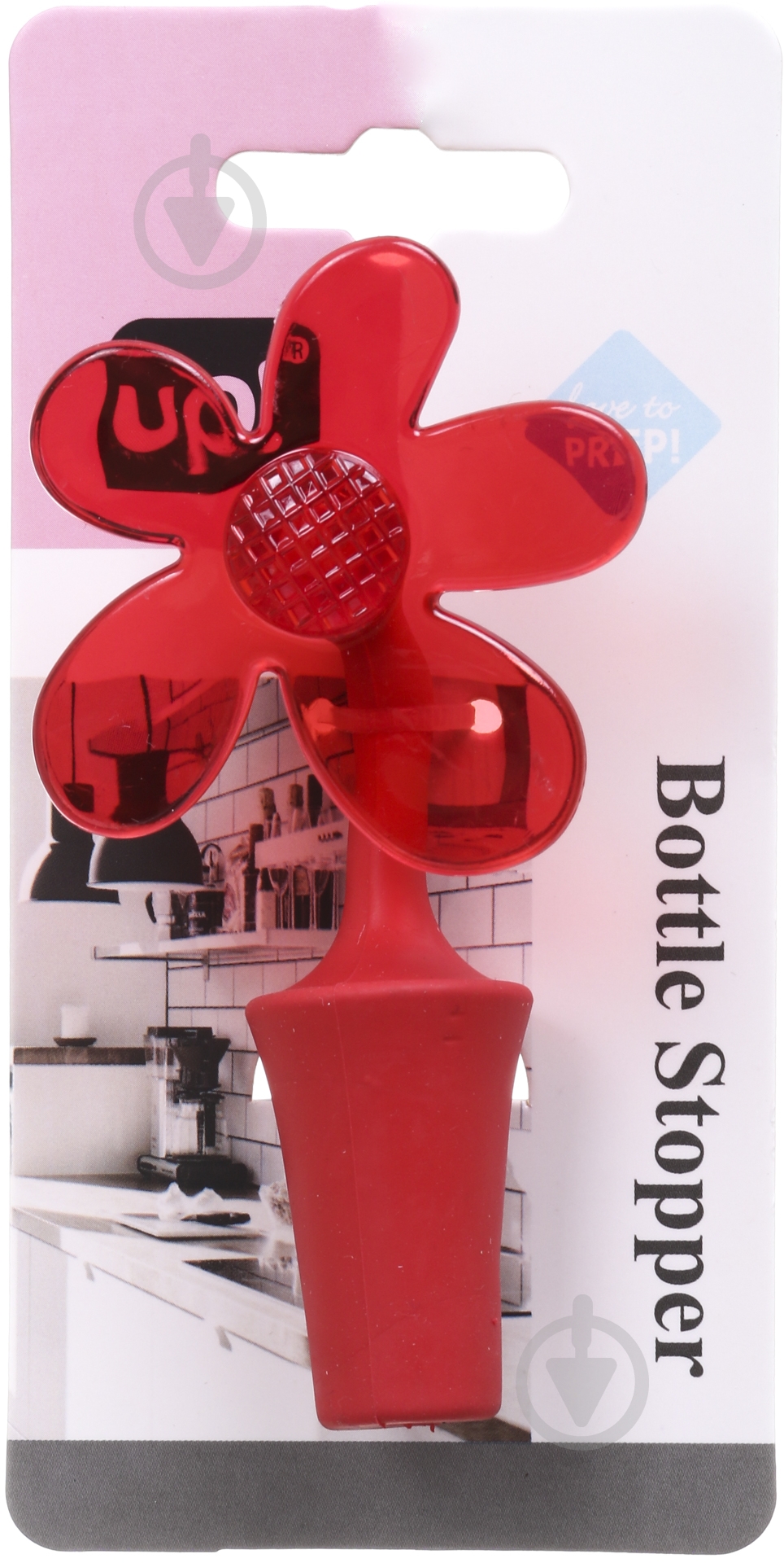 Пробка для бутылок UP! (Underprice) красная - фото 2