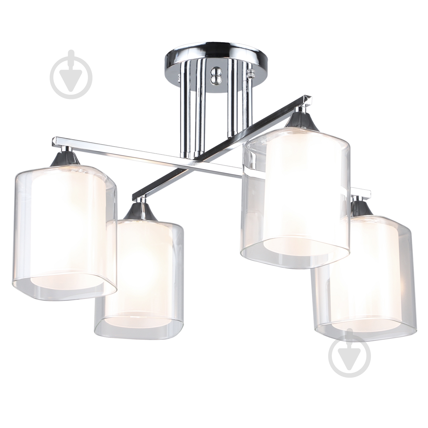 Люстра потолочная Victoria Lighting 4x60 Вт E27 хром Elision/PL4 chrome - фото 1