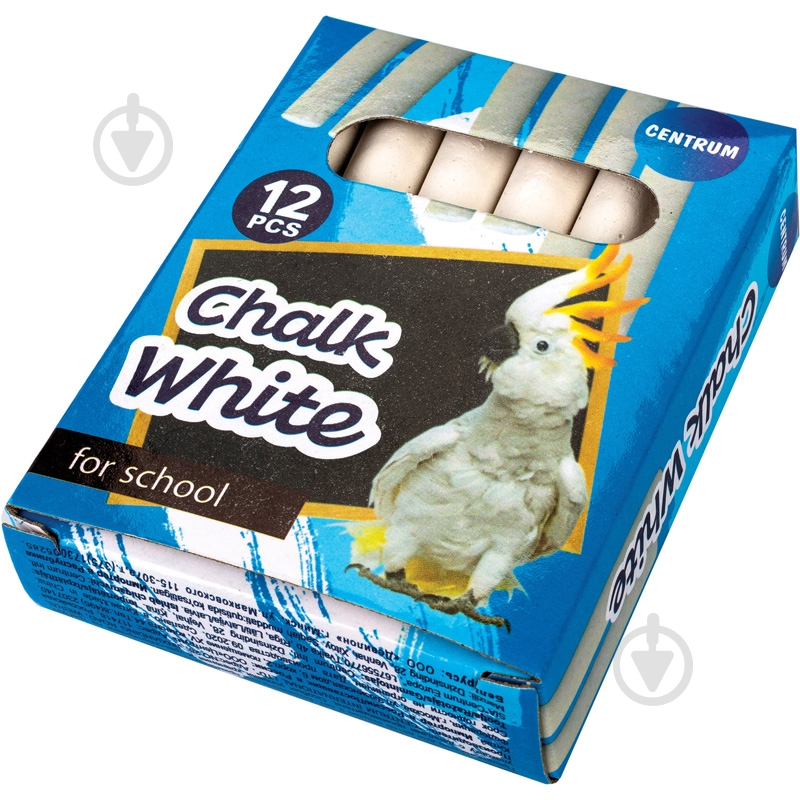 Набор мелков 12 шт. white 80370 Centrum - фото 1