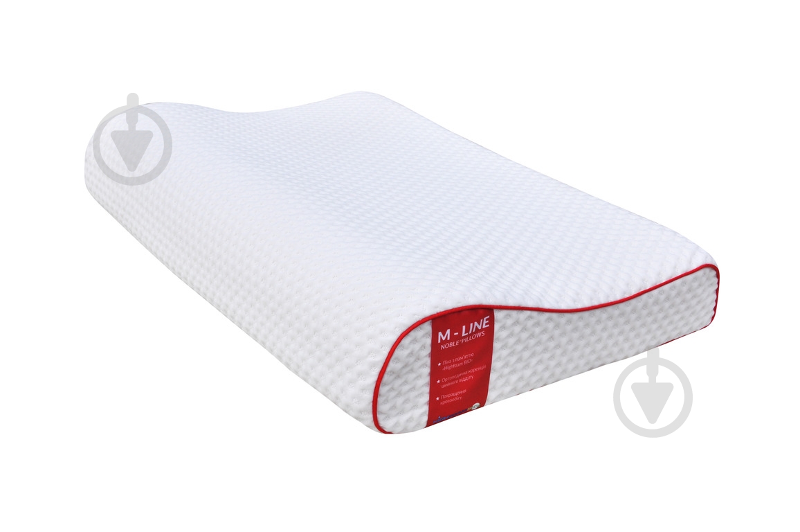 Подушка Noble Ergolight Highfoam 49x32x10,5 см білий - фото 1