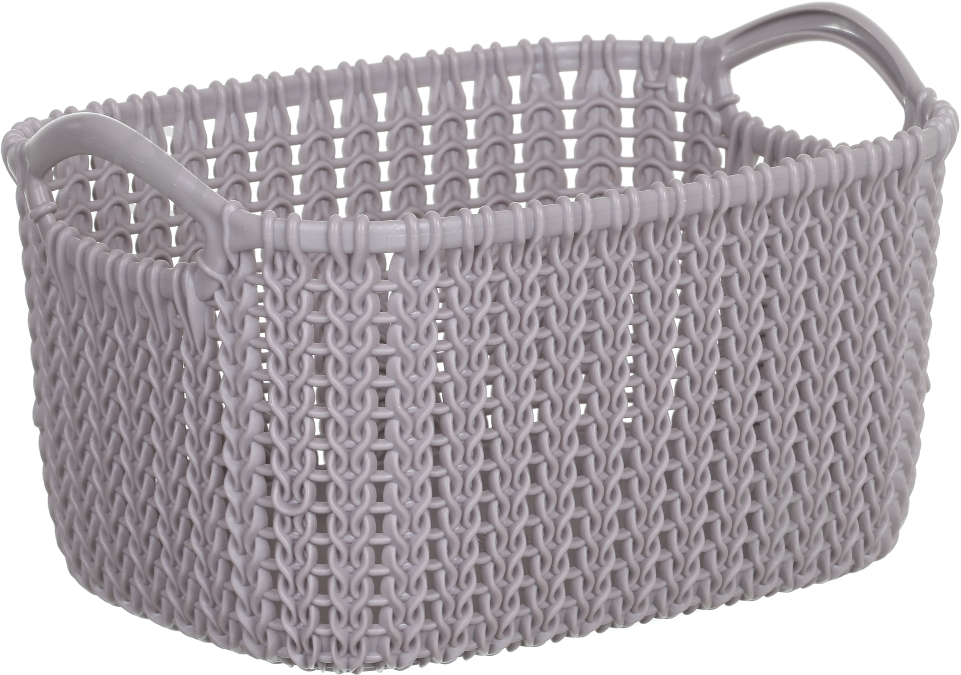 Кошик для зберігання пластиковий Curver 240372 Knit XS прямокутний пудровий 250x175x140 мм — фото 2