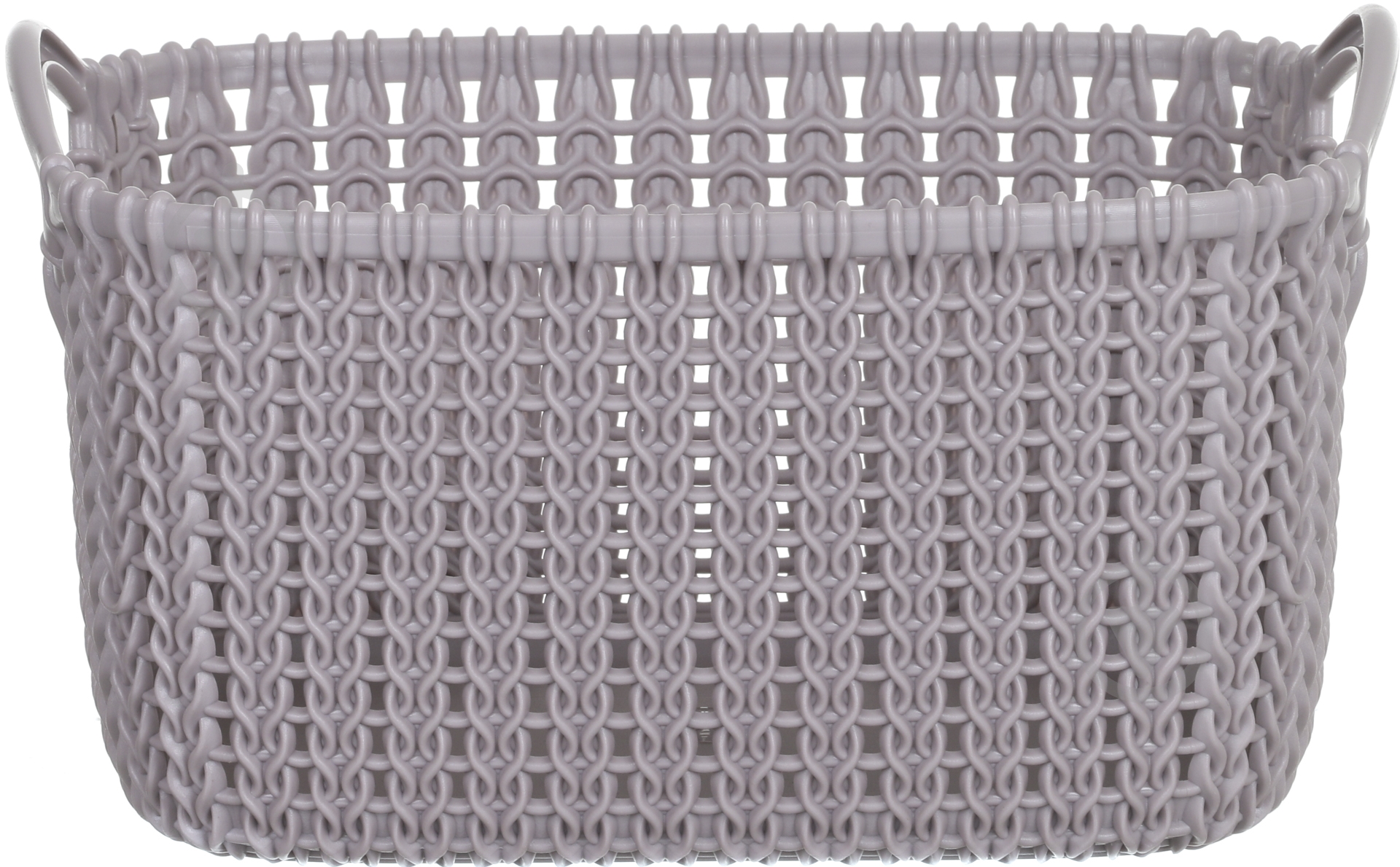 Кошик для зберігання пластиковий Curver 240372 Knit XS прямокутний пудровий 250x175x140 мм — фото 1