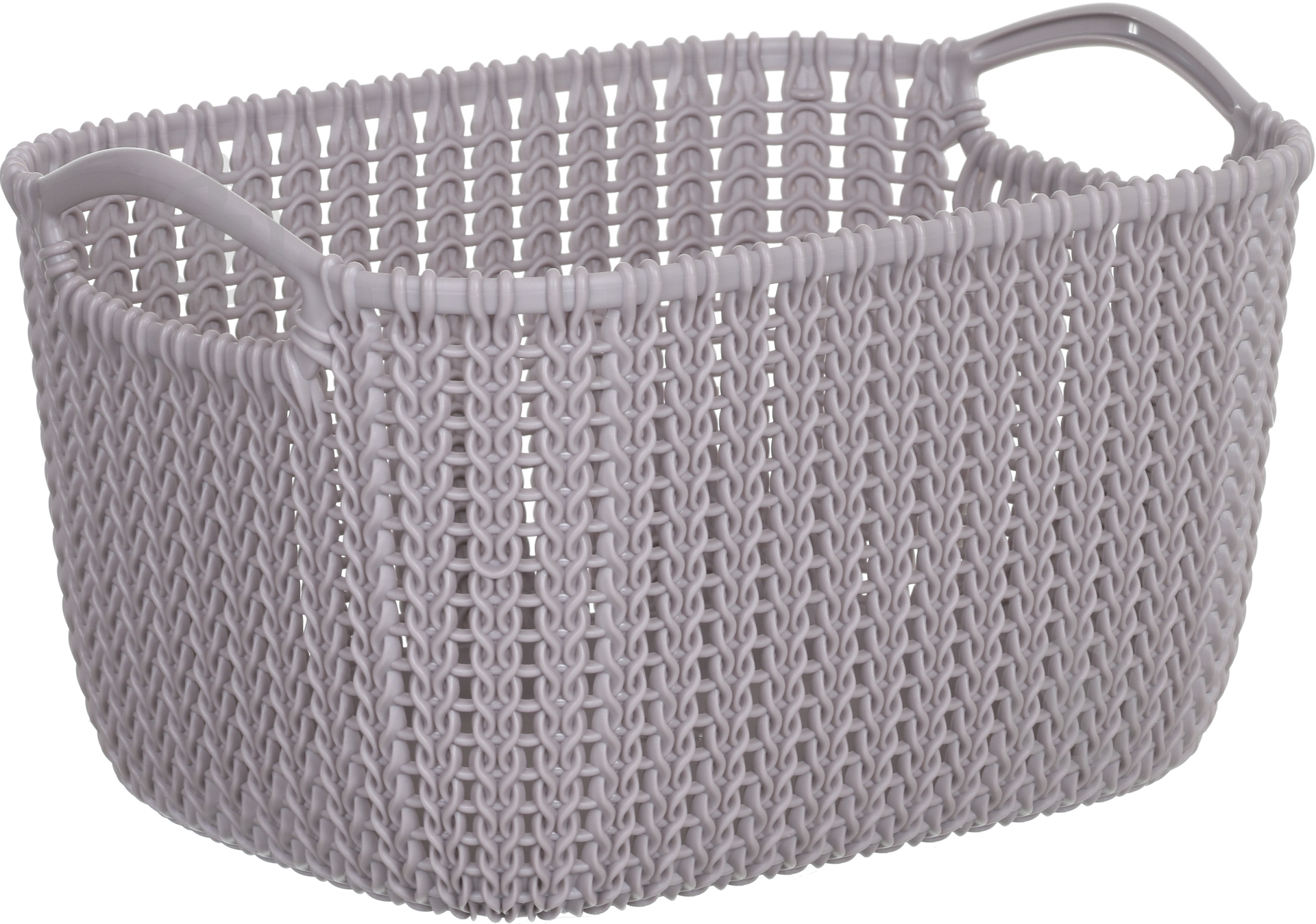 Кошик для зберігання пластиковий Curver 240375 Knit S прямокутний пудровий 170x220x300 мм — фото 2