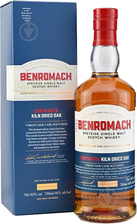 Виски Benromach Virgin Oak Kiln Dried 0,7 л - фото 1