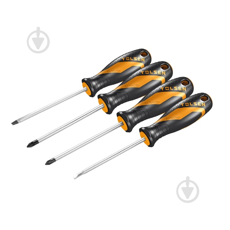 Набір викруток Tolsen SL6.5/PZ2/PZ1/S2 Ерго 4 шт. 20180 - фото 1 Набір викруток Tolsen SL6.5/PZ2/PZ1/S2 Ерго 4 шт. 20180 - фото 1