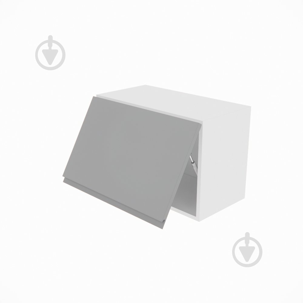 Шкаф Влада (60 Окап) серый бархат/белый Світ Меблів - фото 2 Шкаф Влада (60 Окап) серый бархат/белый Світ Меблів - фото 2