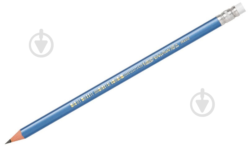 Карандаш графитный Evolution трехгранный с ластиком BIC - фото 1