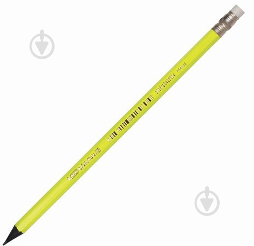 Карандаш чернографитный Evolution Fluo с ластиком BIC - фото 1