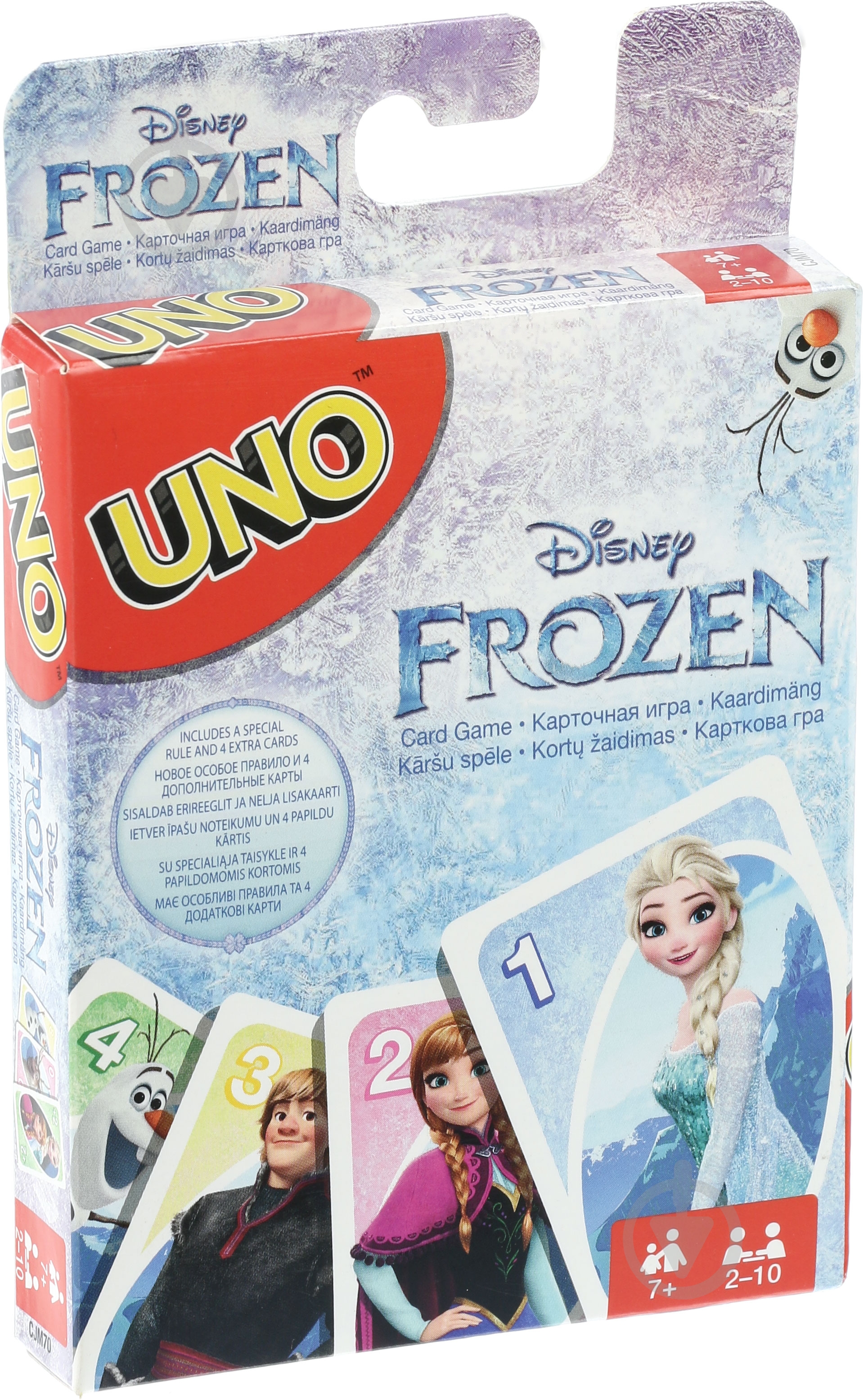 Игра Uno карточная Frozen CJM70 - фото 1 Игра Uno карточная Frozen CJM70 - фото 1
