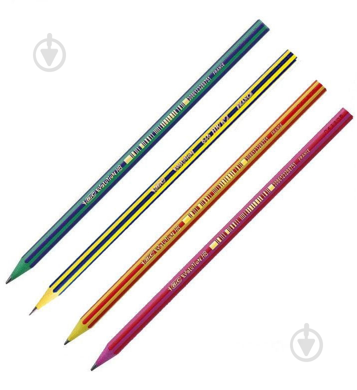 Карандаш чернографитный Evolution с ластиком BIC - фото 1