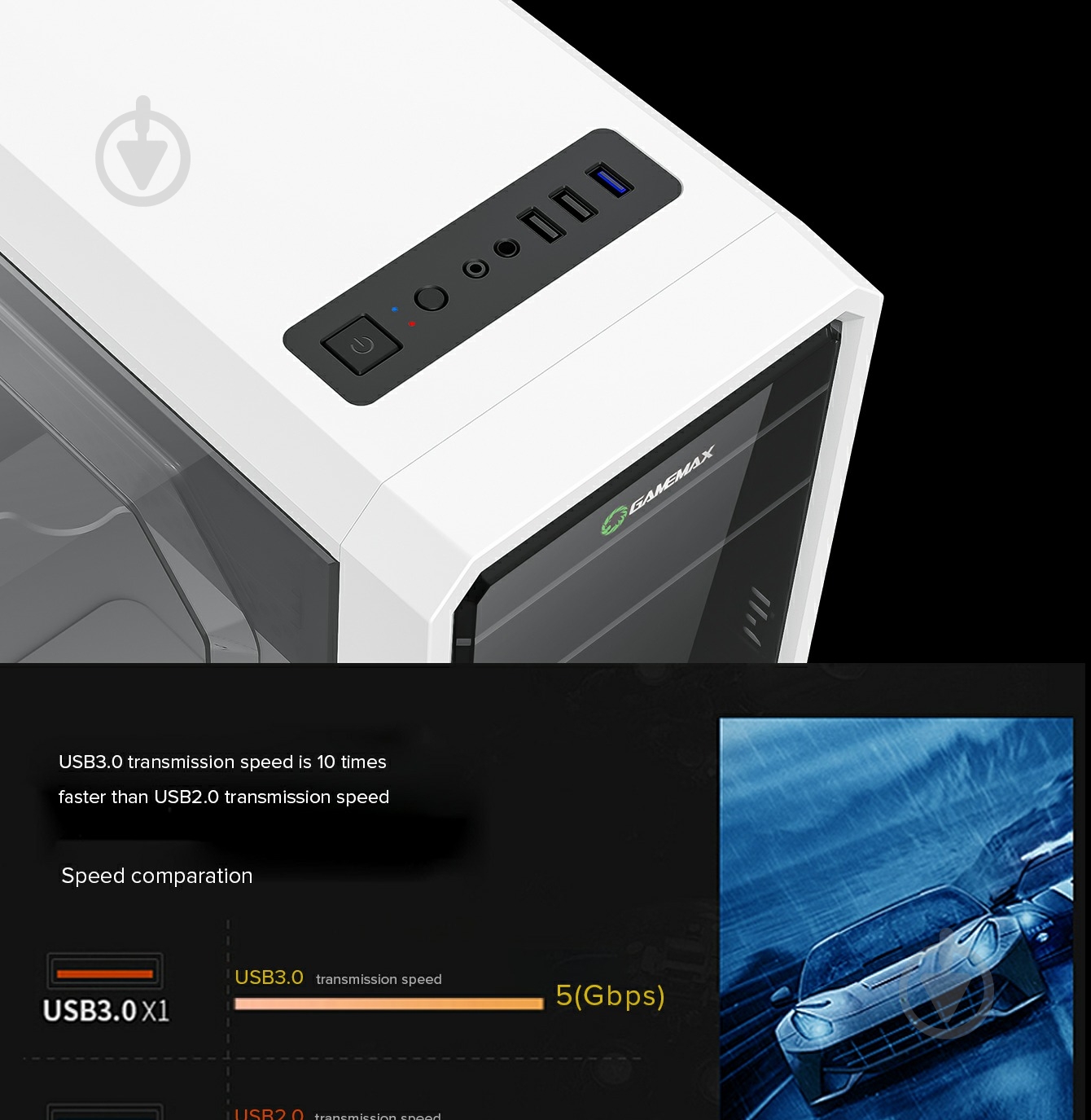 Корпус GameMax G561-FRGB-WH - фото 15 Корпус GameMax G561-FRGB-WH - фото 15